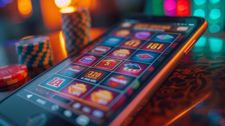 Live dealer blackjack session on mobile app